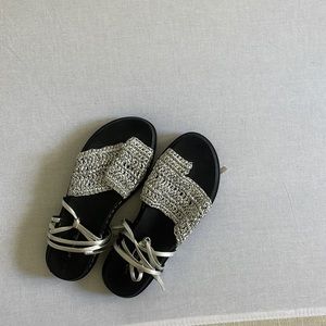 Phillip Lim silver Yasmine sandals